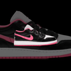 Jordan 1 Low Black White Hyper Pink