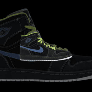 Jordan 1 Retro High Black Cyber Blue Sapphire