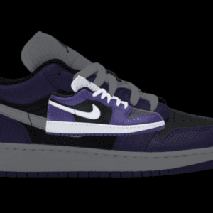 Jordan 1 Low Court Purple Black