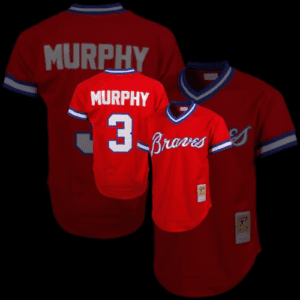 Dale Murphy Atlanta Braves Mitchell & Ness 1980 Authentic Cooperstown Collection Mesh Batting Practice Jersey – Red