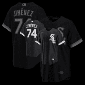 Eloy Jimenez Chicago White Sox Nike Alternate Replica Player Name Jersey – Black