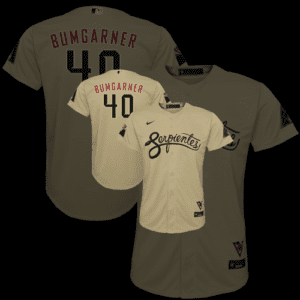 Madison Bumgarner Arizona Diamondbacks Nike Youth City Connect Replica Player Jersey – Sand