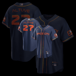 Jose Altuve Houston Astros Nike 2022 City Connect Replica Player Jersey – Navy