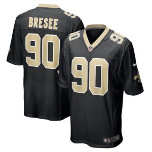 Bryan Bresee New Orleans Saints Nike 2023 NFL Draft First Round Pick Game Jersey – Black