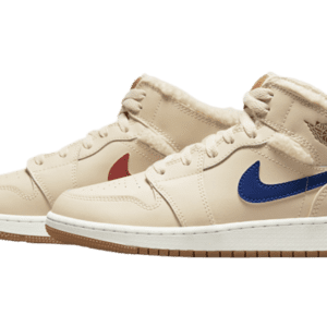 Jordan 1 Mid Utility Fleece Pearl White