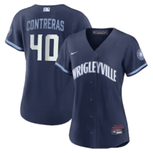 Willson Contreras Chicago Cubs Nike Women’s City Connect Replica Player Jersey – Navy