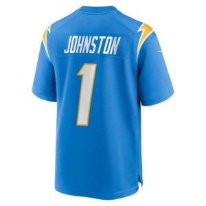 Quentin Johnston Los Angeles Chargers Nike 2023 NFL Draft First Round Pick Game Player Jersey – Powder Blue