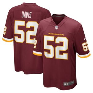 Jamin Davis Washington Football Team Nike 2021 NFL Draft First Round Pick Game Jersey – Burgundy