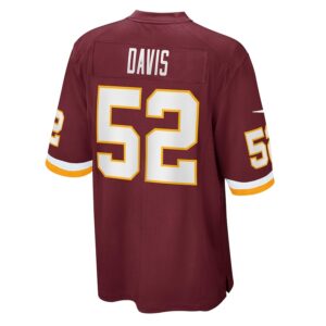 Jamin Davis Washington Football Team Nike 2021 NFL Draft First Round Pick Game Jersey – Burgundy