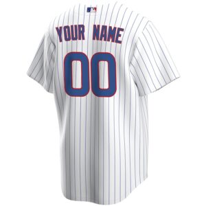 Chicago Cubs Nike Home Replica Custom Jersey – White