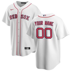 Boston Red Sox Nike Home Replica Custom Jersey – White