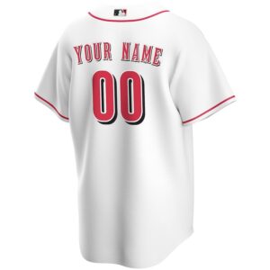 Cincinnati Reds Nike Home Replica Custom Jersey – White