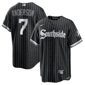 Tim Anderson Chicago White Sox Nike City Connect Replica Player Jersey – Black