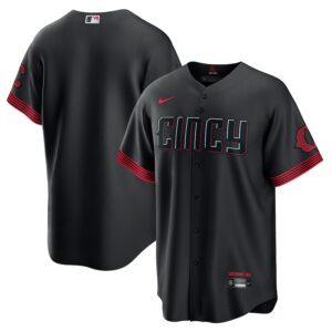 Cincinnati Reds Nike 2023 City Connect Replica Jersey – Black