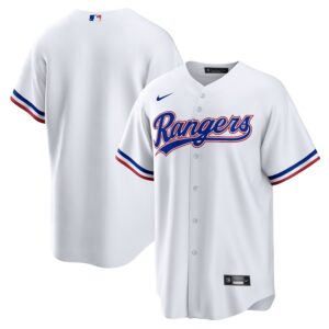 Texas Rangers Nike Home Replica Team Jersey – White