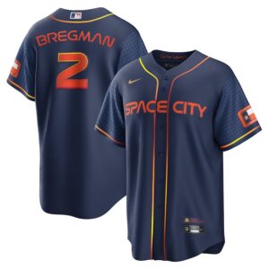 Alex Bregman Houston Astros Nike 2022 City Connect Replica Player Jersey – Navy