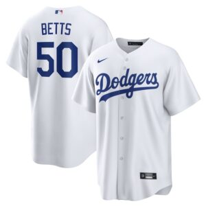 Mookie Betts Los Angeles Dodgers Nike Home Replica Player Name Jersey – White