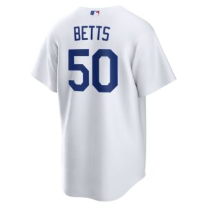 Mookie Betts Los Angeles Dodgers Nike Home Replica Player Name Jersey – White