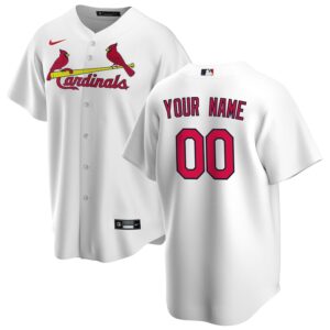 St. Louis Cardinals Nike Home Replica Custom Jersey – White