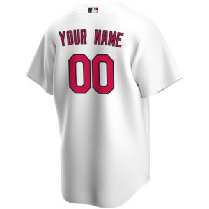 St. Louis Cardinals Nike Home Replica Custom Jersey – White