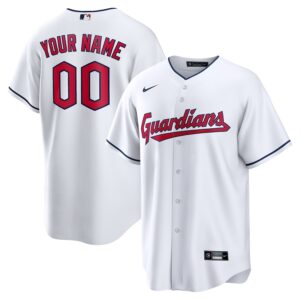 Cleveland Guardians Nike Replica Custom Jersey – White