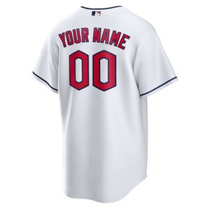 Cleveland Guardians Nike Replica Custom Jersey – White