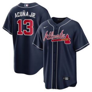 Ronald Acuna Jr. Atlanta Braves Nike Alternate Replica Player Name Jersey – Navy