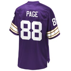 Alan Page Minnesota Vikings NFL Pro Line Retired Player Replica Jersey – Purple