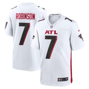 Bijan Robinson Atlanta Falcons Nike 2023 NFL Draft First Round Pick Game Jersey – White