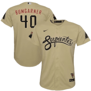 Madison Bumgarner Arizona Diamondbacks Nike Youth City Connect Replica Player Jersey – Sand