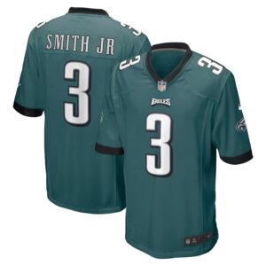 Nolan Smith Philadelphia Eagles Nike 2023 NFL Draft First Round Pick Game Jersey – Midnight Green