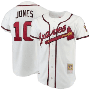 Chipper Jones Atlanta Braves Mitchell & Ness Authentic Jersey – White